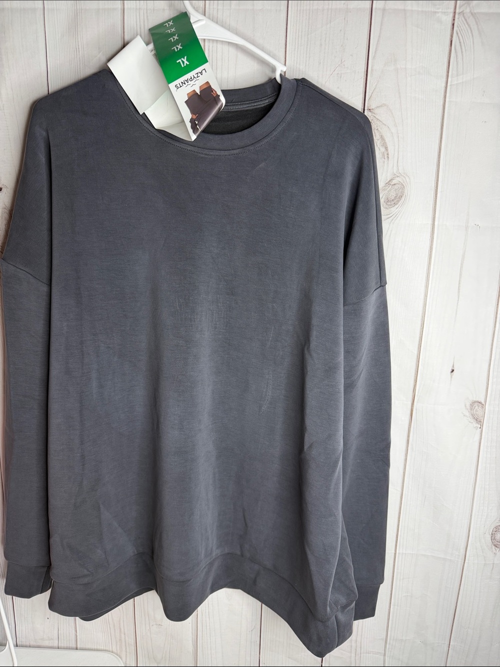 Lazypants sweatshirt charcoal sz xl -1206